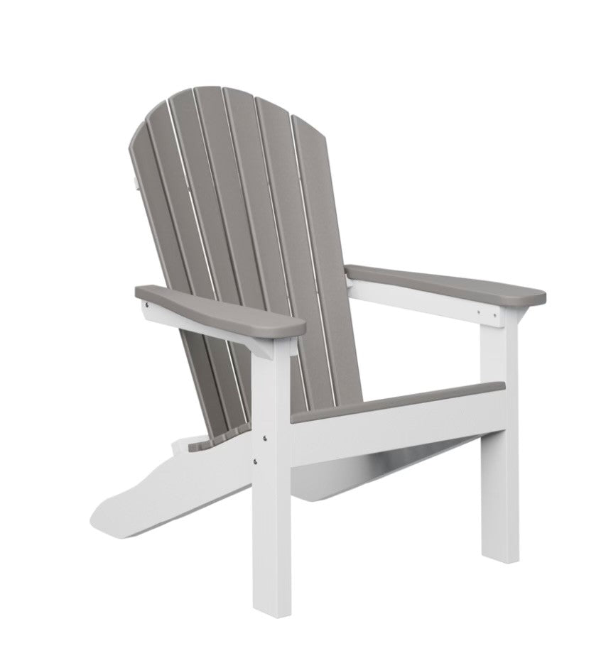 Fakewood Premium Adirondack Chair (Gray/White)