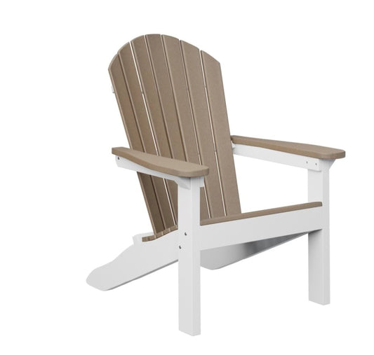 Fakewood Premium Adirondack Chair (Brown/White)