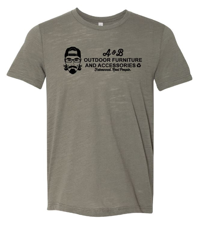 A&B Outdoor Furniture and Accessories Logo T-Shirt (Olive)