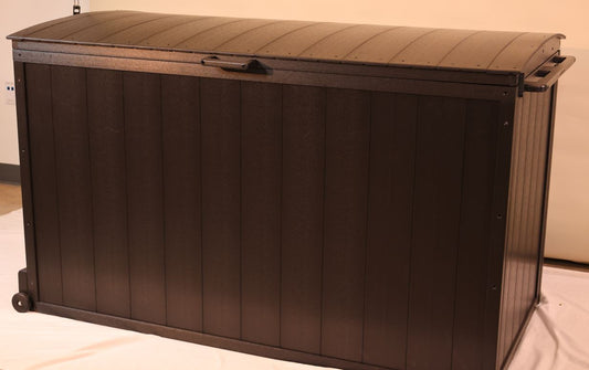 Patio Cushion / Storage Cabinet - Black